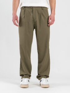 ESTASI Pantalone leggero con gamba morbida ed elastico in vita SANE’ EST Salvia (4)