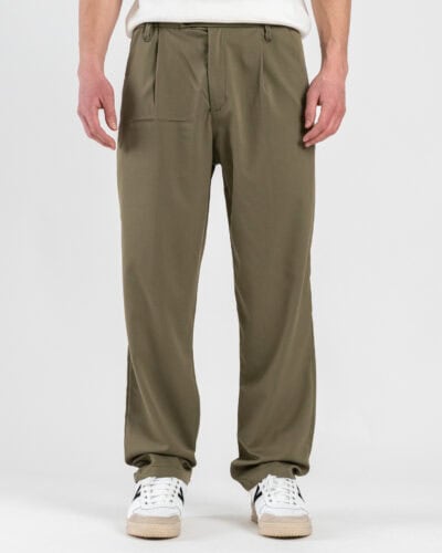 ESTASI Pantalone leggero con gamba morbida ed elastico in vita SANE' EST Salvia