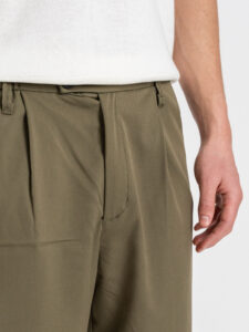 ESTASI Pantalone leggero con gamba morbida ed elastico in vita SANE’ EST Salvia (6)