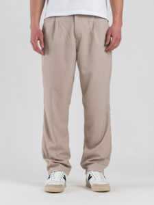 ESTASI Pantalone leggero con gamba morbida ed elastico in vita SANE’ EST Tortora (2)