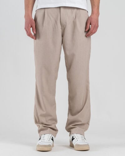 ESTASI Pantalone leggero con gamba morbida ed elastico in vita SANE' EST Tortora