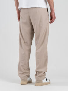 ESTASI Pantalone leggero con gamba morbida ed elastico in vita SANE’ EST Tortora (5)