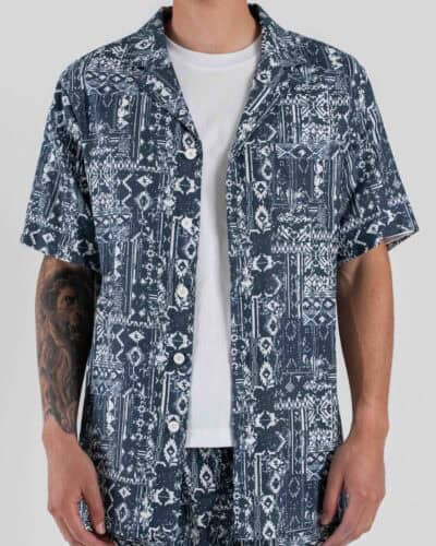IMPERIAL Camicia regular da coordinato in fantasia CA80JWD Blu/Bianco
