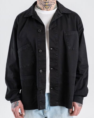 IMPERIAL Camicia regular in cotone con tasconi frontali V64033C353 Nero