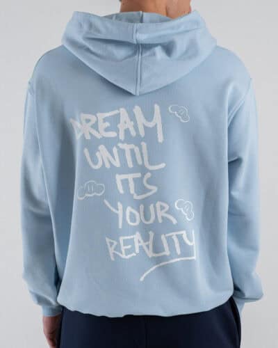 IMPERIAL Felpa cappuccio leggera con stampa schiena DREAM F8588F48 Celeste