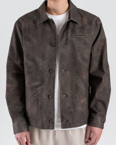 IMPERIAL Giacca regular in cotone effetto pelle VL31JEZ Brown