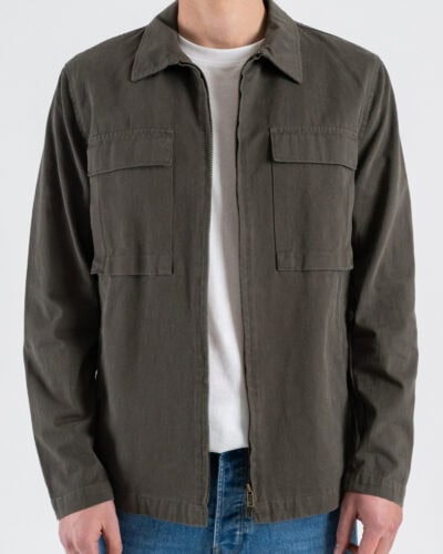 IMPERIAL Giacca/camicia regular in cotone con tasche frontali J64040681U Militare