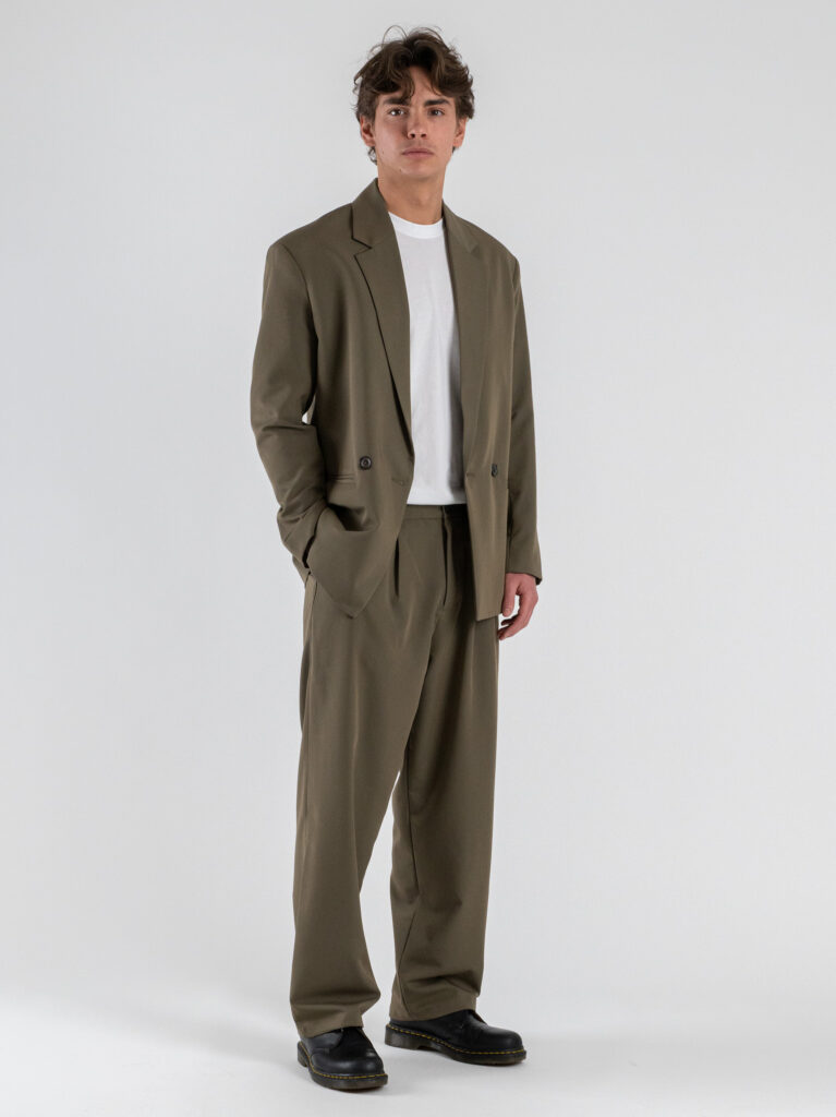 IMPERIAL Pantalone baggy da abito PE6ILBQ Army 1 Abiti