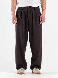 IMPERIAL Pantalone baggy da abito PE6ILBQ Caffè (2)