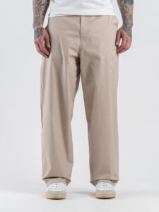 IMPERIAL Pantalone baggy in cotone elasticizzato PE6FLCD Beige (1)