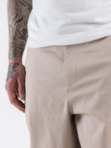 IMPERIAL Pantalone baggy in cotone elasticizzato PE6FLCD Beige (4)