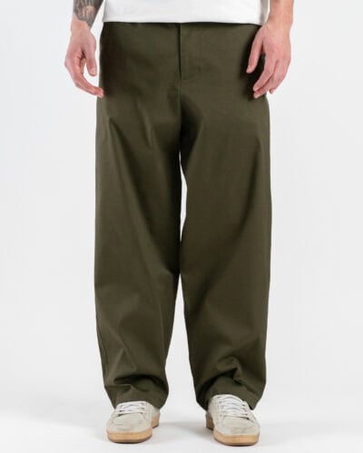 IMPERIAL Pantalone baggy in cotone elasticizzato PE6FLCD Militare