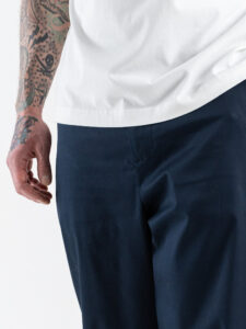 IMPERIAL Pantalone baggy in cotone elasticizzato PE6FLCD Navy (4)