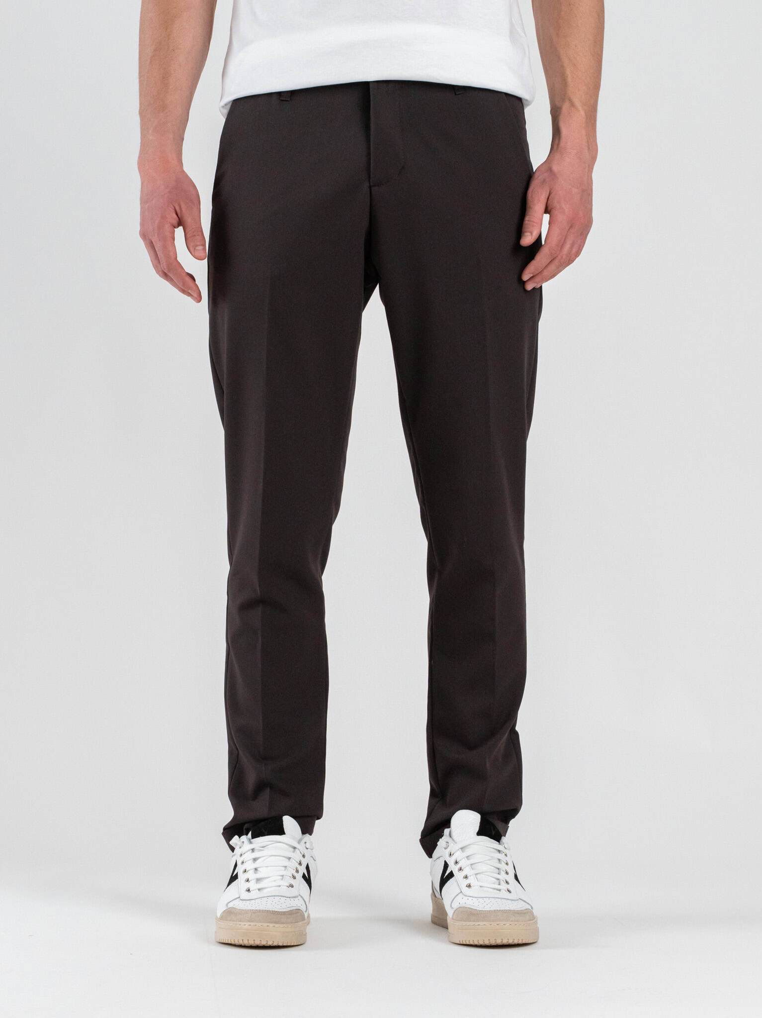 IMPERIAL Pantalone chinos da abito con gamba lunga PD3JLBQ Caffè