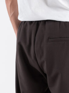 IMPERIAL Pantalone da abito con coulisse in vita e gamba morbida PC8QLBQ Caffè (6)