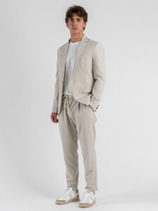 IMPERIAL Pantalone da abito con gamba morbida e coulisse in vita PC8QLBQ Calce (1)