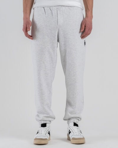 IMPERIAL Pantalone tuta regular in cotone con polsino sul fondo P8588P033 Grigio Melange