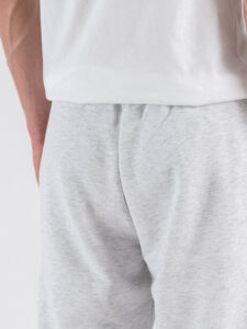 IMPERIAL Pantalone tuta regular in cotone con polsino sul fondo P8588P033 Grigio Melange (7)