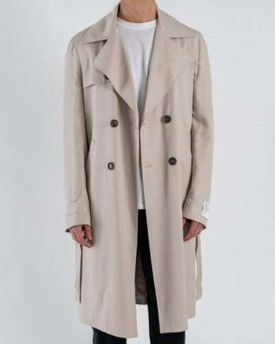 IMPERIAL Trench doppiopetto regular,lungo con cintura K5441K4950 Beige