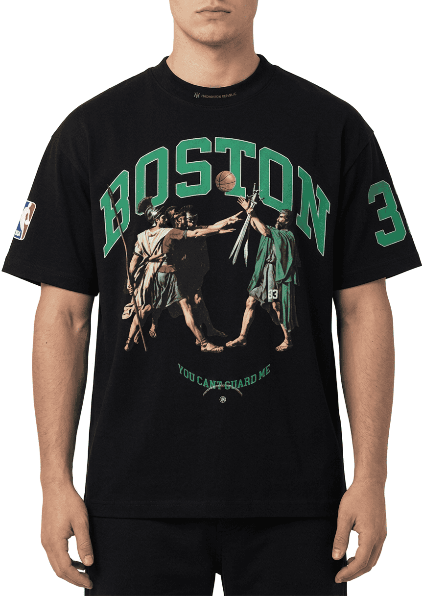 INDEPENDENT REPUBLIC T-shirt boxy fit con stampa BOSTON LEGEND Black