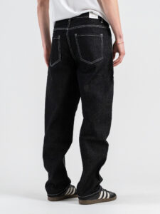 Jeans balloon fit con cuciture a contrasto AD8726Q Black Denim (6)