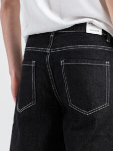 Jeans balloon fit con cuciture a contrasto AD8726Q Black Denim (7)
