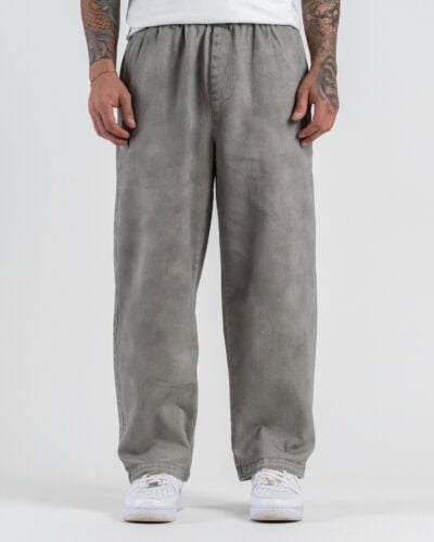 Jeans balloon morbido con coulisse in vita L815321 Grey