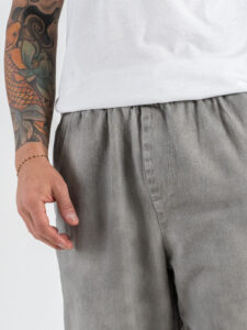 Jeans balloon morbido con coulisse in vita L815321 Grey (5)