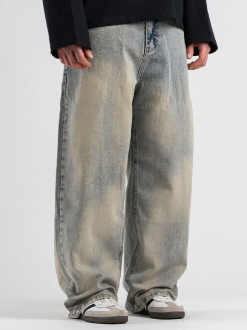 Jeans balloon slavato 465 Azzurro Chiaro 1 Jeans balloon slavato 465 Azzurro Chiaro