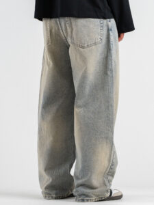 Jeans balloon slavato 465 Azzurro Chiaro (3)