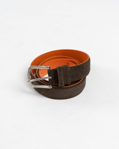 OVER-D Cintura in suede a contrasto OE1S2S6Z07 Moro/Arancio
