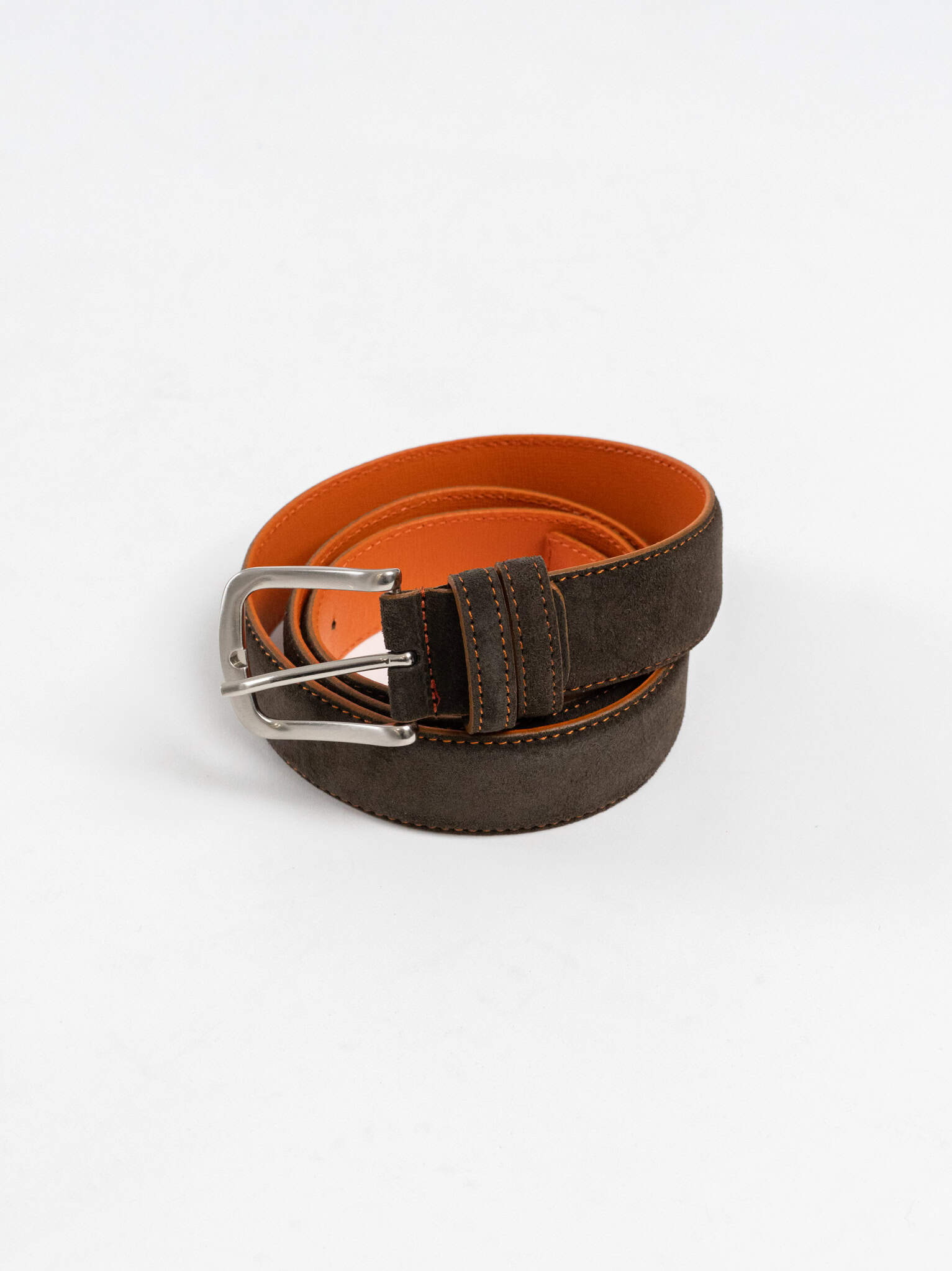 OVER-D Cintura in suede a contrasto OE1S2S6Z07 Moro/Arancio