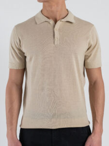 OVER-D Polo regular in cotone tinta unita OC1S2S6M02 Beige (3)