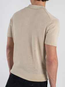 OVER-D Polo regular in cotone tinta unita OC1S2S6M02 Beige (5)