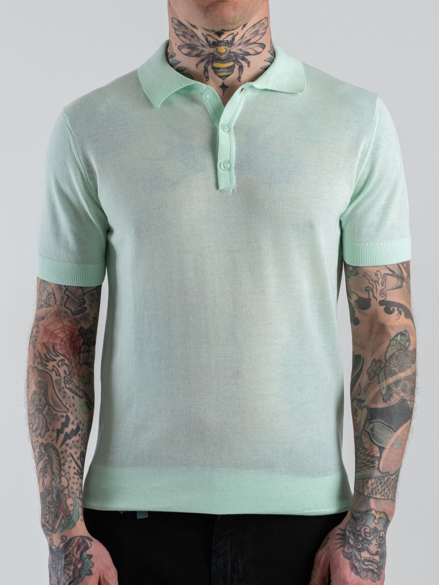 OVER-D Polo regular in cotone tinta unita OC1S2S6M02 Giada