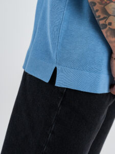 OVER-D T-shirt regular mezza manica in cotone OC1S2S6M11 Aviazione (6)