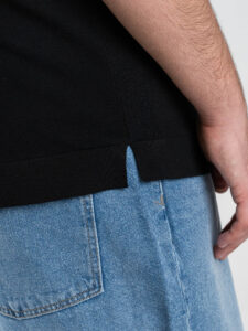 OVER-D T-shirt regular mezza manica in cotone OC1S2S6M11 Nero (6)