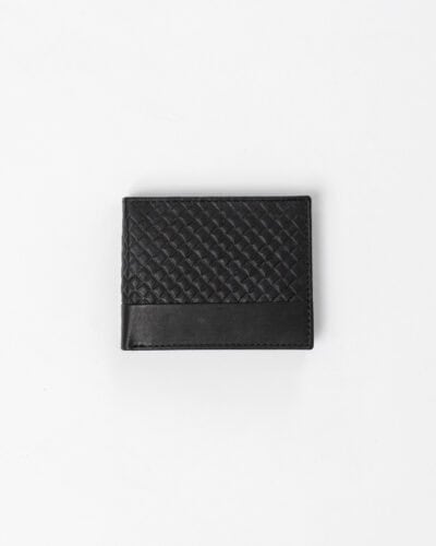 Portafoglio 11x8,5 cm in vera pelle con porta documenti 992 Nero