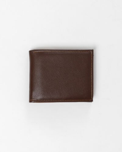 Portafoglio 12×9.5 cm in ecopelle con porta documenti PT056 Marrone