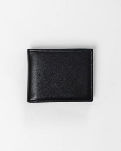 Portafoglio 12×9.5 cm in ecopelle con porta documenti PT056 Nero