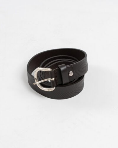 SEINSE Cintura a lisca di pesce 100% pelle CT284SS Moro