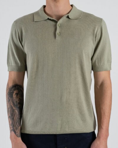 SEINSE Polo regular a mezza manica in cotone leggero ME3188SS Salvia