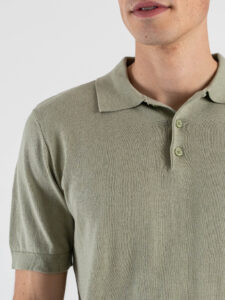 SEINSE Polo regular a mezza manica in cotone leggero ME3188SS Salvia (4)