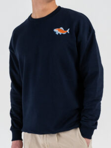 V2 Felpa over con stampa CARPE Blu (5)