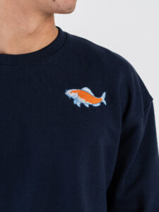 V2 Felpa over con stampa CARPE Blu (6)