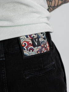 V2 Jeans japan fit old con passante in jeans JJAPOLD Nero (8)