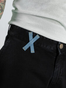 V2 Jeans japan fit old con passante in jeans JJAPOLD Nero (9)