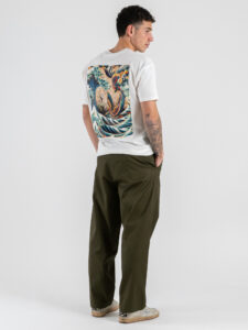 V2 T-shirt regular con stampa sul retro FENICE Panna (1)