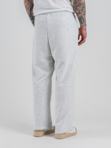 Completo tuta in cotone con Felpa over croppata girocollo + Pantalone baggy PON02 Grigio Nike (10)