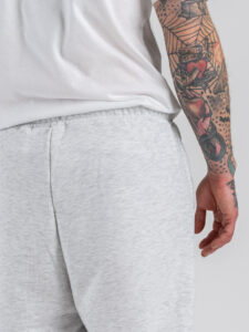 Completo tuta in cotone con Felpa over croppata girocollo + Pantalone baggy PON02 Grigio Nike (11)